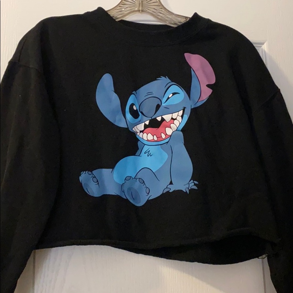 black crop top long sleeve size S